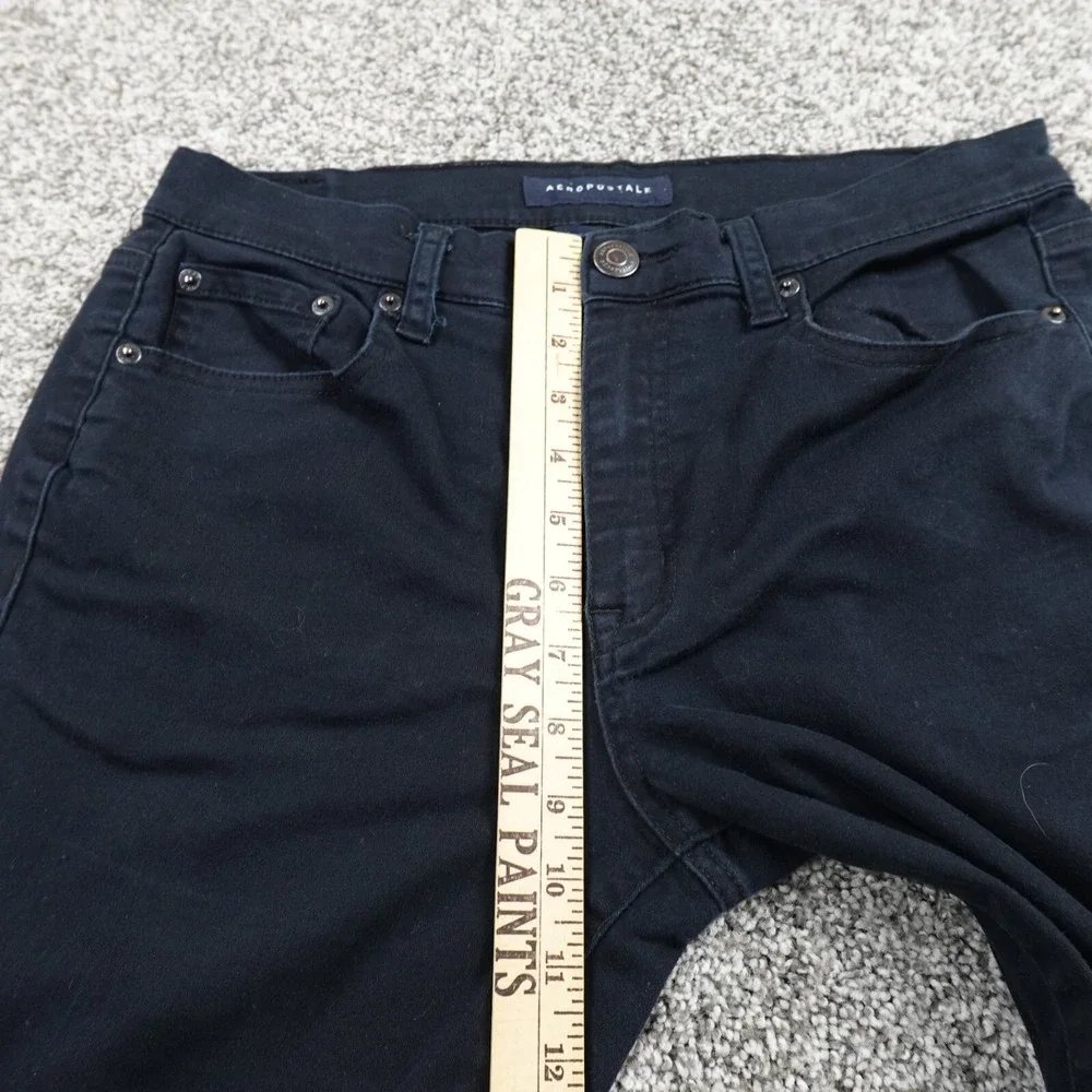 Aeropostale Jeans Womens 10 Dark Blue Denim Pants High Rise Jegging Flex Stretch